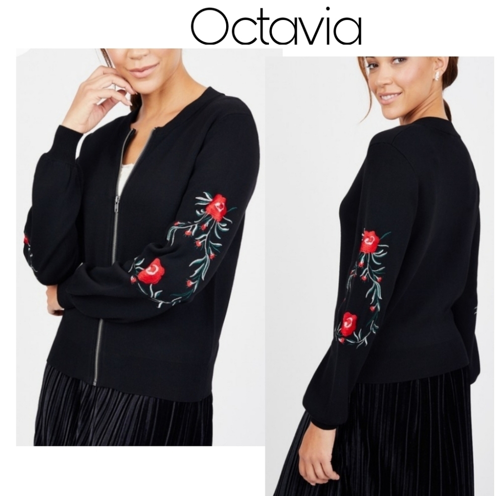 Octavia

Embroidered Zip Up Cardigan